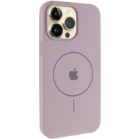 Чехол Silicone Case Full Protective (AA) V2 with MagSafe для Apple iPhone 12 Pro / 12 (6.1") Серый / Lavender