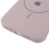 Чехол Silicone Case Full Protective (AA) V2 with MagSafe для Apple iPhone 12 Pro / 12 (6.1") Серый / Lavender