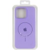 Чехол Silicone Case Full Protective (AA) V2 with MagSafe для Apple iPhone 12 Pro / 12 (6.1") Сиреневый / Dasheen