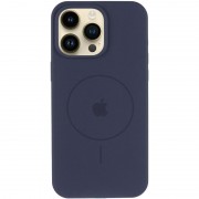 Чохол Silicone Case Full Protective (AA) V2 with MagSafe для Apple iPhone 12 Pro / 12 (6.1") Темно-синій / Midnight blue