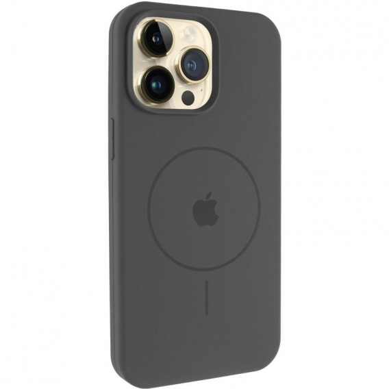 Чохол Silicone Case Full Protective (AA) V2 with MagSafe для Apple iPhone 12 Pro Max (6.7") Сірий / Dark Gray