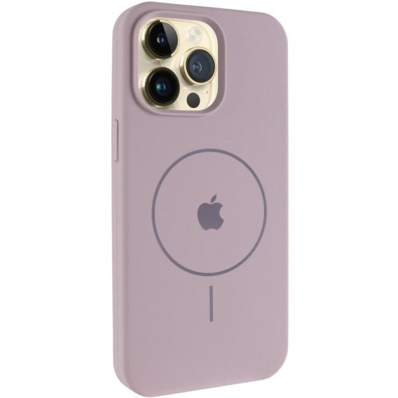 Чохол Silicone Case Full Protective (AA) V2 with MagSafe для Apple iPhone 12 Pro Max (6.7") Сірий / Lavender