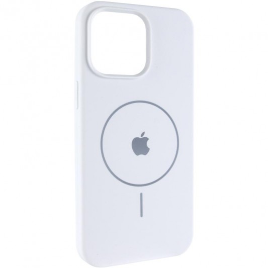 Чохол Silicone Case Full Protective (AA) V2 with MagSafe для Apple iPhone 13 (6.1") Білий / White