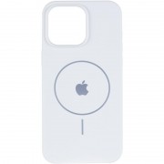 Чохол Silicone Case Full Protective (AA) V2 with MagSafe для Apple iPhone 13 (6.1") Білий / White