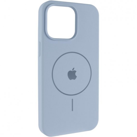 Чохол Silicone Case Full Protective (AA) V2 with MagSafe для Apple iPhone 13 (6.1") Блакитний / Lilac Blue
