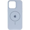 Чохол Silicone Case Full Protective (AA) V2 with MagSafe для Apple iPhone 13 (6.1") Блакитний / Lilac Blue