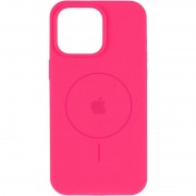 Чохол Silicone Case Full Protective (AA) V2 with MagSafe для Apple iPhone 13 (6.1") Рожевий / Barbie pink