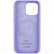 Чохол Silicone Case Full Protective (AA) V2 with MagSafe для Apple iPhone 13 (6.1") Бузковий / Dasheen