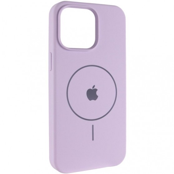 Чохол Silicone Case Full Protective (AA) V2 with MagSafe для Apple iPhone 13 (6.1") Бузковий / Lilac