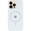 Чехол Silicone Case Full Protective (AA) V2 with MagSafe для Apple iPhone 13 Pro (6.1") Белый / White