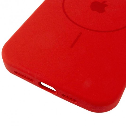 Чохол Silicone Case Full Protective (AA) V2 with MagSafe для Apple iPhone 13 Pro (6.1") Червоний / Red - зображення 4 