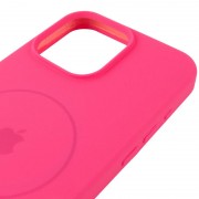 Чохол Silicone Case Full Protective (AA) V2 with MagSafe для Apple iPhone 13 Pro (6.1") Рожевий / Barbie pink