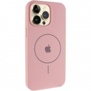 Чохол Silicone Case Full Protective (AA) V2 with MagSafe для Apple iPhone 13 Pro (6.1") Рожевий / Pink Sand