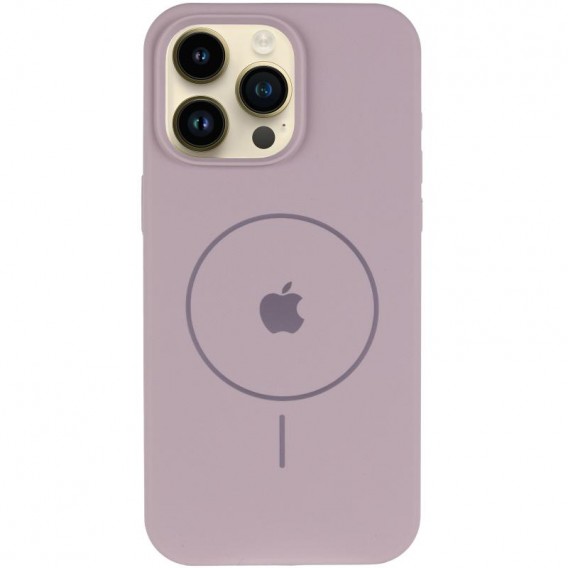 Чохол Silicone Case Full Protective (AA) V2 with MagSafe для Apple iPhone 13 Pro (6.1") Сірий / Lavender