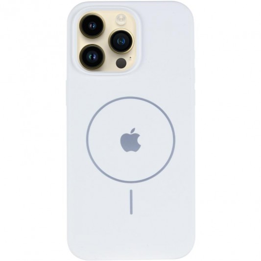 Чохол Silicone Case Full Protective (AA) V2 with MagSafe для Apple iPhone 13 Pro Max (6.7") Білий / White - зображення 1 