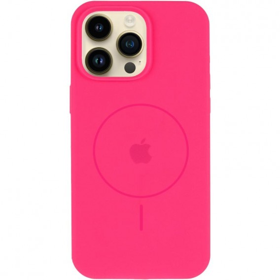 Чохол Silicone Case Full Protective (AA) V2 with MagSafe для Apple iPhone 13 Pro Max (6.7") Рожевий / Barbie pink
