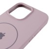 Чехол Silicone Case Full Protective (AA) V2 with MagSafe для Apple iPhone 13 Pro Max (6.7") Серый / Lavender