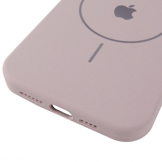 Чохол Silicone Case Full Protective (AA) V2 with MagSafe для Apple iPhone 13 Pro Max (6.7") Сірий / Lavender