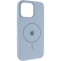Чехол Silicone Case Full Protective (AA) V2 with MagSafe для Apple iPhone 14 (6.1") Голубой / Lilac Blue