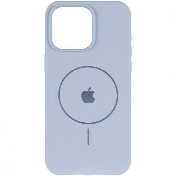 Чохол Silicone Case Full Protective (AA) V2 with MagSafe для Apple iPhone 14 (6.1") Блакитний / Lilac Blue