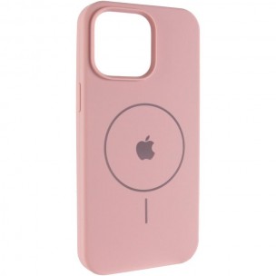 Чохол Silicone Case Full Protective (AA) V2 with MagSafe для Apple iPhone 14 (6.1") Рожевий / Pink Sand