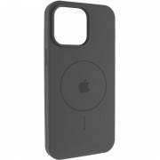 Чохол Silicone Case Full Protective (AA) V2 with MagSafe для Apple iPhone 14 (6.1") Сірий / Dark Gray