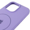Чохол Silicone Case Full Protective (AA) V2 with MagSafe для Apple iPhone 14 (6.1") Бузковий / Dasheen