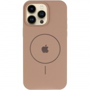 Чохол Silicone Case Full Protective (AA) V2 with MagSafe для Apple iPhone 14 Pro (6.1") Бежевий / Desert Gold