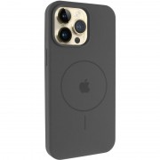 Чохол Silicone Case Full Protective (AA) V2 with MagSafe для Apple iPhone 14 Pro (6.1") Сірий / Dark Gray