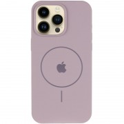 Чохол Silicone Case Full Protective (AA) V2 with MagSafe для Apple iPhone 14 Pro (6.1") Сірий / Lavender