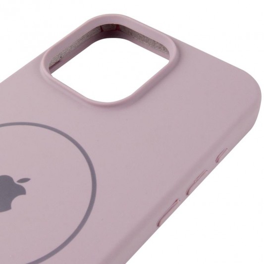 Чохол Silicone Case Full Protective (AA) V2 with MagSafe для Apple iPhone 14 Pro (6.1") Сірий / Lavender - зображення 2 