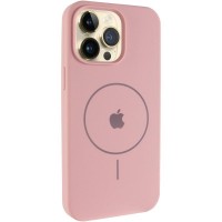 Чехол Silicone Case Full Protective (AA) V2 with MagSafe для Apple iPhone 14 Pro Max (6.7") Розовый / Pink Sand