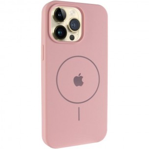 Чохол Silicone Case Full Protective (AA) V2 with MagSafe для Apple iPhone 14 Pro Max (6.7") Рожевий / Pink Sand Чохол Silicone Case Full Protective (AA) V2 with MagSafe для Apple iPhone 14 Pro Max (6.7") Рожевий / Pink Sand