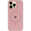 Чохол Silicone Case Full Protective (AA) V2 with MagSafe для Apple iPhone 14 Pro Max (6.7") Рожевий / Pink Sand