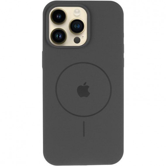 Чохол Silicone Case Full Protective (AA) V2 with MagSafe для Apple iPhone 14 Pro Max (6.7") Сірий / Dark Gray