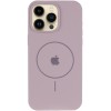 Чохол Silicone Case Full Protective (AA) V2 with MagSafe для Apple iPhone 14 Pro Max (6.7") Сірий / Lavender