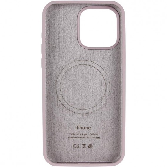 Чохол Silicone Case Full Protective (AA) V2 with MagSafe для Apple iPhone 14 Pro Max (6.7") Сірий / Lavender