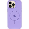 Чохол Silicone Case Full Protective (AA) V2 with MagSafe для Apple iPhone 14 Pro Max (6.7") Бузковий / Dasheen