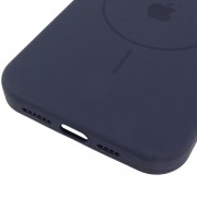 Чохол Silicone Case Full Protective (AA) V2 with MagSafe для Apple iPhone 14 Pro Max (6.7") Темно-синій / Midnight blue