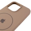 Чохол Silicone Case Full Protective (AA) V2 with MagSafe для Apple iPhone 15 (6.1") Бежевий / Desert Gold
