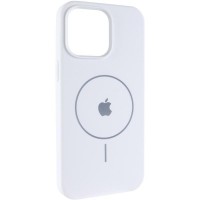 Чохол Silicone Case Full Protective (AA) V2 with MagSafe для Apple iPhone 15 (6.1") Білий / White