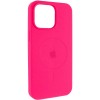 Чохол Silicone Case Full Protective (AA) V2 with MagSafe для Apple iPhone 15 (6.1") Рожевий / Barbie pink