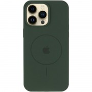 Чохол Silicone Case Full Protective (AA) V2 with MagSafe для Apple iPhone 15 Pro (6.1") Зелений / Cyprus Green