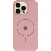 Чохол Silicone Case Full Protective (AA) V2 with MagSafe для Apple iPhone 15 Pro (6.1") Рожевий / Pink Sand