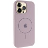 Чехол Silicone Case Full Protective (AA) V2 with MagSafe для Apple iPhone 15 Pro (6.1") Серый / Lavender