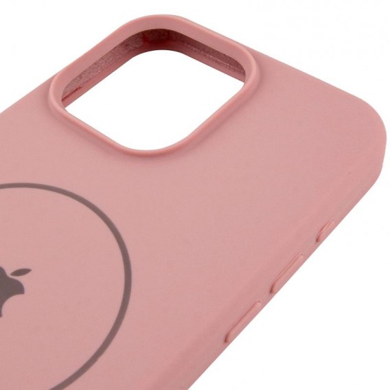 Чохол Silicone Case Full Protective (AA) V2 with MagSafe для Apple iPhone 15 Pro Max (6.7") Рожевий / Pink Sand