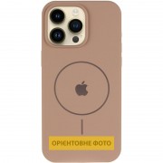 Чохол Silicone Case Full Protective (AA) V2 with MagSafe для Apple iPhone 16 (6.1") Бежевий / Desert Gold