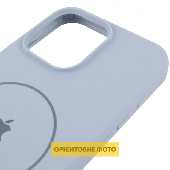 Чохол Silicone Case Full Protective (AA) V2 with MagSafe для Apple iPhone 16 (6.1") Блакитний / Lilac Blue
