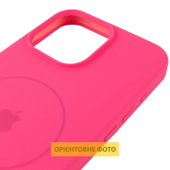 Чохол Silicone Case Full Protective (AA) V2 with MagSafe для Apple iPhone 16 (6.1") Рожевий / Barbie pink