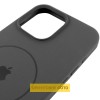 Чохол Silicone Case Full Protective (AA) V2 with MagSafe для Apple iPhone 16 (6.1") Сірий / Dark Gray